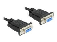 Delock Serielt kabel 2m Sort