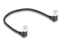 DeLOCK CAT 6a S/FTP 25cm Netværkskabel Sort