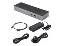 StarTech.com Thunderbolt 3 Dock with USB-C Host Compatibility, Dual 4K 60Hz DisplayPort 1.4 or Dual HDMI 2.0 Monitors, Single 8K, TB3/USB-C Laptop Docking Station, 96W PD, 5x USB, 10Gbps - 96W Power Delivery (TB3CDK2DHUE) USB-C 3.2 Gen 2 / Thunderbolt 3 D