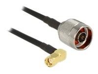 DeLOCK Koaksial 30cm Antennekabel Sort