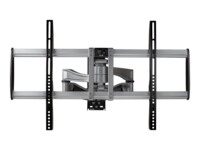 StarTech.com Full Motion TV Wall Mount, Heavy Duty Articulating TV Wall Mount Bracket for 32' to 75' (165lb/75kg) VESA Display, Universal Adjustable Tilt/Swivel Flat Screen Arm, Silver - Cable Management (FPWARPS) Beslag Tv 32'-75'