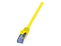 LogiLink PrimeLine CAT 6a SFTP, PiMF 25cm Patchkabel Yellow