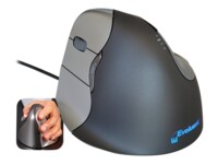 Evoluent VerticalMouse 4 Left Laser Kabling Grå Sølv