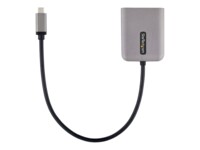 StarTech.com 2-Port USB-C MST Hub, USB Type-C to 2x DisplayPort Multi-Monitor Adapter for Laptop, Dual-DP up to 4K 60Hz w/ DP 1.4 Alt Mode & DSC, HDR, 1ft (30cm) Cable, USB Bus-Powered - Multi-Stream Transport Hub (MST14CD122DP) Video-/audiosplitter Displ