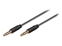 goobay Audiokabel Sort 1m