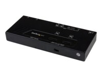 StarTech.com 2x2 HDMI Matrix Remote - 1080p Automatic & Priority er - Video Wall Auto Selector Splitter Box - Audio Out (VS222HDQ) Video-/audioswitch HDMI