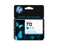 HP 712 Cyan Blæk 3ED67A