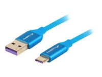 Lanberg USB Type-C kabel 1m Blå