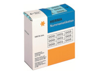 HERMA Selvklæbende nummermærkater 10 x 22 mm 3000etikette(r)