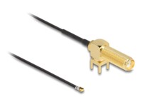 DeLOCK Koaksial 15cm Antennekabel Sort