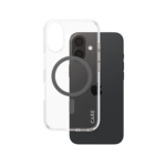 PanzerGlass CARE by Flagship Case Transparent Urban Combat w. Black MagSafe iPhone 16 Beskyttelsescover Transparent Apple iPhone 16