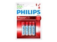 Philips Power Life AAA type Standardbatterier 4