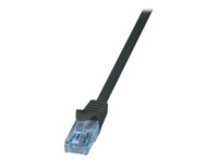 LogiLink Home EconLine CAT 6a Ikke afskærmet parsnoet (UTP) 1m Patchkabel Sort