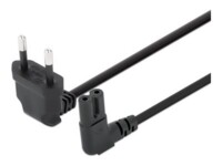 Manhattan Europlug (strøm CEE 7/16) Power IEC 60320 C7 Sort Strømkabel