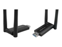 Qoltec Netværksadapter SuperSpeed USB 3.0 1200Mbps Trådløs