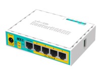 MikroTik RouterBOARD hEX lite RB750UPr2 Router 4-port switch Kabling