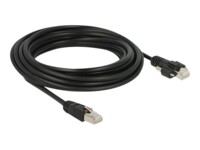 DeLOCK CAT 6 Afskærmet parsnoet kabel (SSTP) 5m Patchkabel Sort