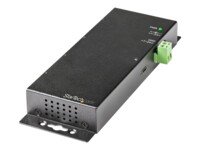 StarTech.com 4 Port USB C Hub 10Gbps, Metal Industrial USB-C Hub, 2x USB-C & 2x USB-A, ESD Surge Protection, USB-C or USB-A Host, Self-Powered, Mountable USB 3.1 Gen 2 Type-C Hub - Commercial/Rugged USB Hub Sort