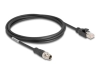 DeLOCK CAT 5e S/FTP 2m Netværkskabel Sort