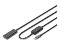 DIGITUS USB forlængerkabel 10m Sort