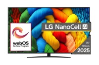 LG Nano81 Series 75NANO81A3A 75' 4K UHD (2160p) Smart TV