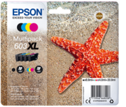 Epson 603XL Multipack Sort Gul Cyan Magenta Blæk C13T03A64010