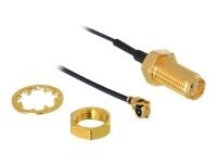 DeLOCK HF Antenna Connection for Installation 20cm Antennekabel Sort