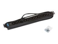 Triton RAB-PD-X09-A1 Strømfordelingsenhed 14-stik 10A Sort 2m