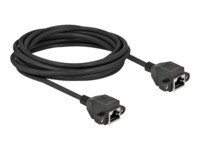 DeLOCK CAT 6a S/FTP 5m Netværkskabel Sort