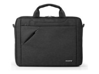 PORT SYDNEY Bæretaske til notebook 15.6' Genbrugt polyetylen tereftalat (R-PET) Sort