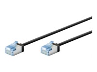 goobay CAT 6a U/FTP, PiMF 25cm Patchkabel Sort
