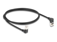 DeLOCK CAT 6a S/FTP 1m Netværkskabel Sort