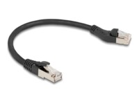 DeLOCK CAT 8.1 S/FTP 25cm Patchkabel Sort