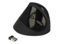 DeLOCK Ergonomic Optisk Trådløs Sort