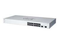 Cisco Business 220 Series CBS220-16P-2G Switch 18-porte Gigabit PoE+