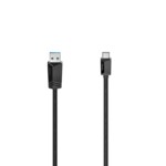Hama 00200657 USB-A to USB-C 1m Sort
