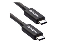 StarTech.com 50cm (1.6ft) Thunderbolt 3 Cable, 40Gbps, 100W PD, 4K/5K Video, Thunderbolt-Certified, Compatible w/ TB4/USB 3.2/DisplayPort Thunderbolt kabel 50cm Sort