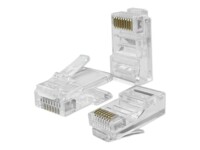 Qoltec CAT 5e Ikke afskærmet parsnoet (UTP) Netværk-konnektor Gennemsigtig