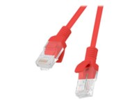 Lanberg CAT 6 Ikke afskærmet parsnoet (UTP) 1m Patchkabel Rød RAL 3017