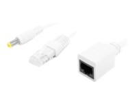 Lanberg AD-POE-0015-W Strømtilførsel + PoE splitter Ekstern Hvid