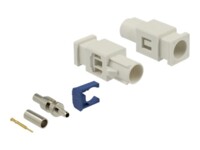 DeLOCK RF-stik Cream white RAL 9001 Hvid