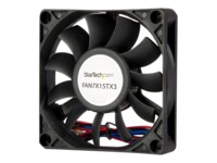 StarTech.com 70x15mm Replacement Ball Bearing Computer Case Fan w/ TX3 Connector - 3 pin case Fan - TX3 Fan - 70mm Fan (FAN7X15TX3) Fan 1-pack Sort 70 mm