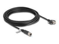 DeLOCK CAT 6a S/FTP 5m Netværkskabel Sort