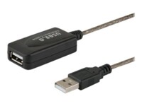 SAVIO CL-130 USB forlængerkabel 10m Sort