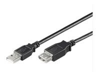 wentronic USB 2.0 USB forlængerkabel 30cm Sort