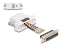 DeLOCK Assembly Kit Seriel adapter Hvid