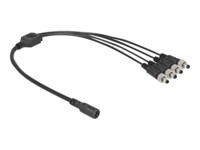 Delock Strøm-splitter 50cm Sort