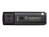 Kingston Technology IronKey Locker+ 50 G2 128GB 3.2 Gen 1 USB stick Sort