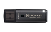 Kingston Technology IronKey Locker+ 50 G2 128GB 3.2 Gen 1 USB stick Sort
