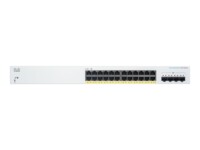 Cisco Business 220 Series CBS220-24P-4X Switch 24-porte Gigabit PoE+
